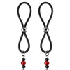 Bijoux de Nip Nipple Halos Bitch Charm - Red/Black