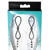 Bijoux de Nip Nipple Halos Black Gem Slider - Black/Clear