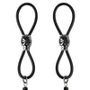 Bijoux de Nip Nipple Halos Black Skull Slider - Black/Silver