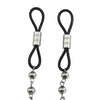 Bijoux de Nip Nipple Halos w/Silver Bells - Black