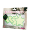 Peekaboos Glow in the Dark Hearts & Stars - Green 2 Pairs