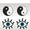 Peekaboos Yin & Yang Pasties - 2 Pairs