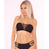 Pink Lipstick Truth Or Bare 2pc Bra Set Black
