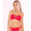 Pink Lipstick Truth Or Bare 2pc Bra Set - Red