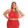 Pink Lipstick Midnight Sun Skirt Set Red QN