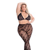 Pink Lipstick All About Leaf Bra & Leggings Black QN