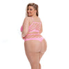 Pink Lipstick Neon Dreams Bra & High Waist Thong Pink QN