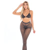 Pink Lipstick Tall Order Bra Top & Leggings Black O/S