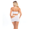 Pink Lipstick Femme Seamless Bandeau & Skirt Whtie O/S
