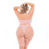 Pink Lipstick Empress Biker Short & Bandeau Top (Fits up to 3X) Pink QN