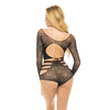 Pink Lipstick Back Me Up Top & High Waist Panty Black O/S