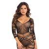 Pink Lipstick Pleasure Craft Net Dress - Black