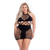 Pink Lipstick Girl Gone Bad Dress Black QN