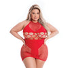 Pink Lipstick Girl Gone Bad Dress Red QN