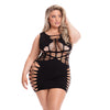 Pink Lipstick Dynamite Diva Dress Black QN