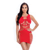 Pink Lipstick Dynamite Diva Dress Red OS