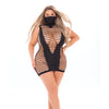 Pink Lipstick Masquerade Mask Dress (Fits up to 3X) Black QN