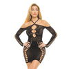 Pink Lipstick Animal Inside Dress Black O/S