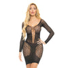 Pink Lipstick Animal Inside Chemise Black O/S