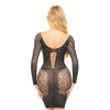 Pink Lipstick Animal Inside Chemise Black O/S