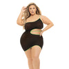 Pink Lipstick All You Need Cut Out Dress Black QN