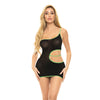 Pink Lipstick All You Need Cut Out Dress Black O/S