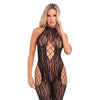 Pink Lipstick Sin Me Bikeshort Bodystocking Black O/S
