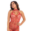 Pink Lipstick Shreds of Decency Mini Dress - Red