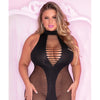 Pink Lipstick Inter-Net High Neck Dress Black Fits up to 2X