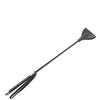Plesur 21" Wide Tip Leather Crop - Black