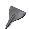 Plesur 21" Wide Tip Leather Crop - Black