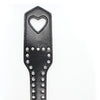 Plesur Cut-Out Heart w/Studs Paddle - Black