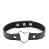 Plesur PVC Heart Connector Choker - Black