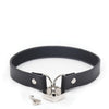 Plesur PVC Collar w/Heart Lock - Black