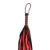 Plesur 17" Suede & Fluffy Faux Fur Tails - Black/Red