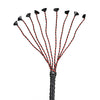 Plesur 24" Cat of 9 Tails with Petal Ends - Black/Red