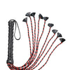 Plesur 24" Cat of 9 Tails with Petal Ends - Black/Red