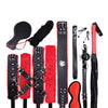 Plesur Deluxe Bondage Kit - Black/Red