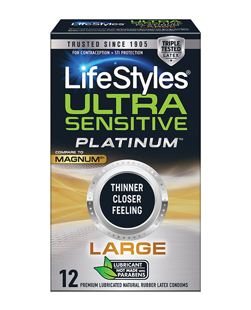 Lifestyles Ultra Sensitive Platinum Large Condom