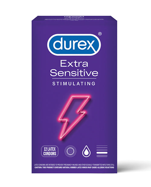 Durex Extra Sensitive Stimulating Condom - Pack of 12