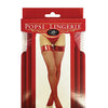 Vinyl Top Fishnet Stocking Red O/S