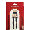 Sheer Lace Top Stocking Black O/S