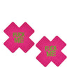 Glow in the Dark Fuck Me Pasties - Pink O/S