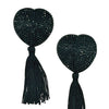 Diamond Reusable Tassel Pasties - Black O/S