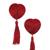 Diamond Reuseable Tassel Pasties - Red O/S