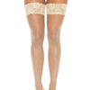 Rhinestone Thigh High w/Silicone Cream O/S
