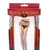Fishnet Garter Pantyhose Black O/S