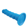 Rock Candy Suga Daddy 9.5" Silicone Dildo - Blue