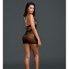 Sheer Lace Chemise w/G-String - Black