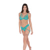 Simply Sexy Scalloped Stretch Lace Bralette & G-String w/Attached Side Garters Ocean O/S